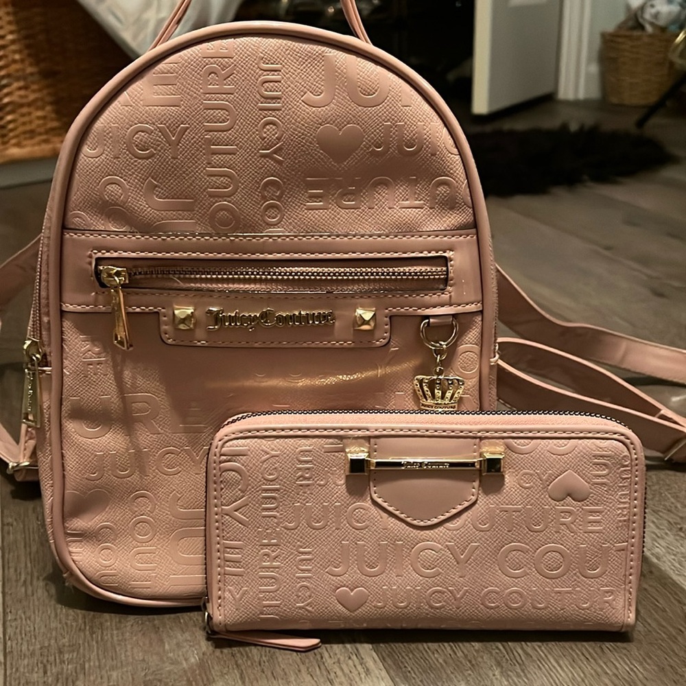 Pink juicy couture backpack